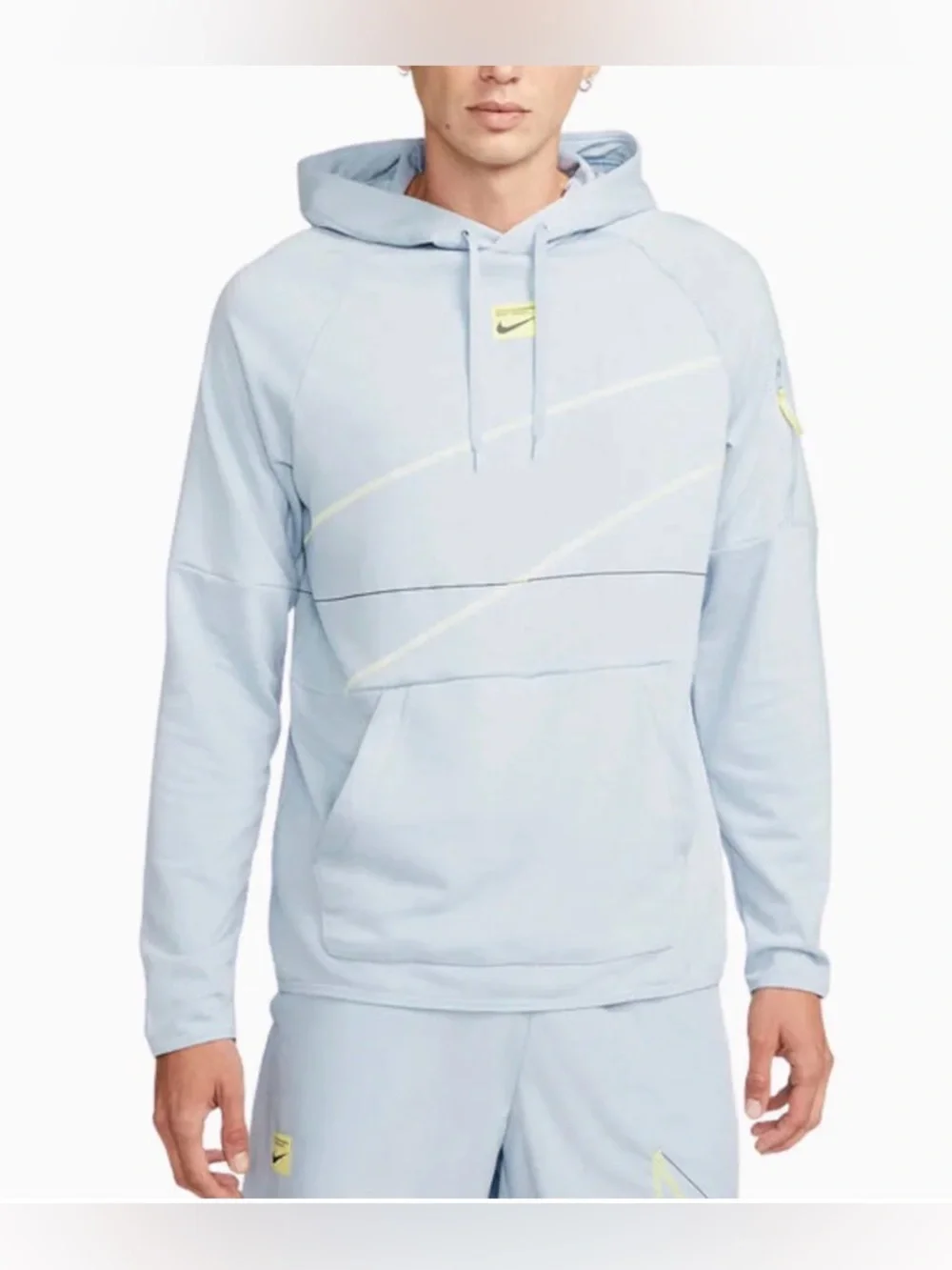 NWT Nike Men's Dri-Fit Standard Issue Basketball Hoodie Blue DV9632